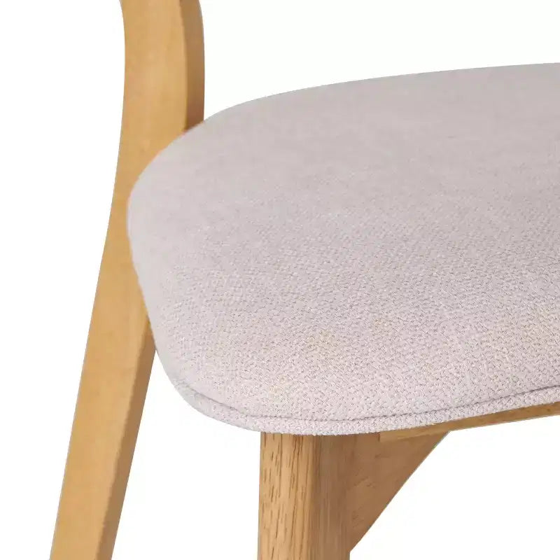 Christopher Knight Home Laila Set da Pranzo 5 Pezzi Mid-Century Modern in Legno di Gomma con Cuscino