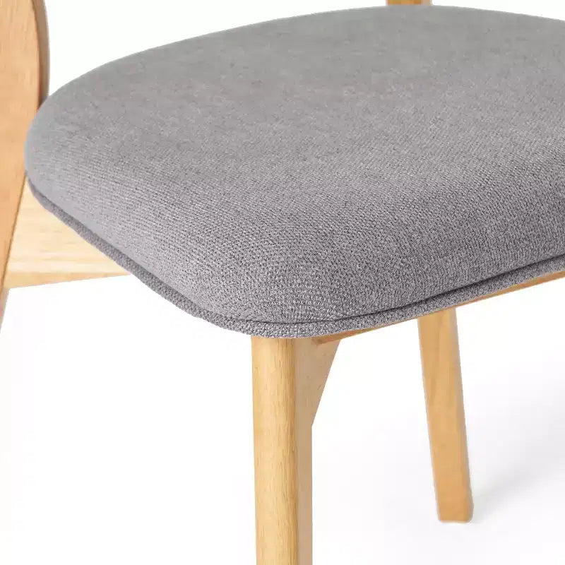 Christopher Knight Home Laila Set da Pranzo 5 Pezzi Mid-Century Modern in Legno di Gomma con Cuscino