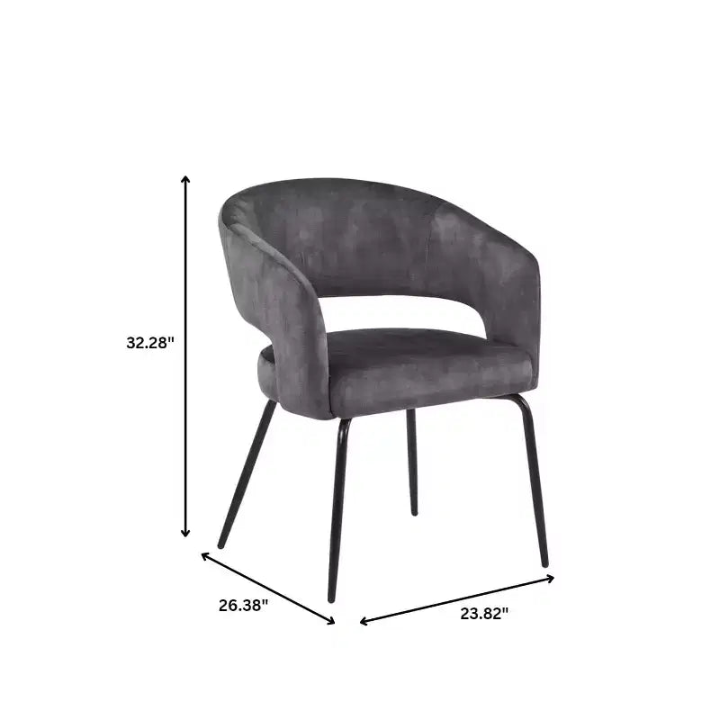 LeisureMod Verve Set da pranzo da 5 pezzi con tavolo da pranzo rotondo da 36" con piano in MDF nero e 4 sedie da pranzo