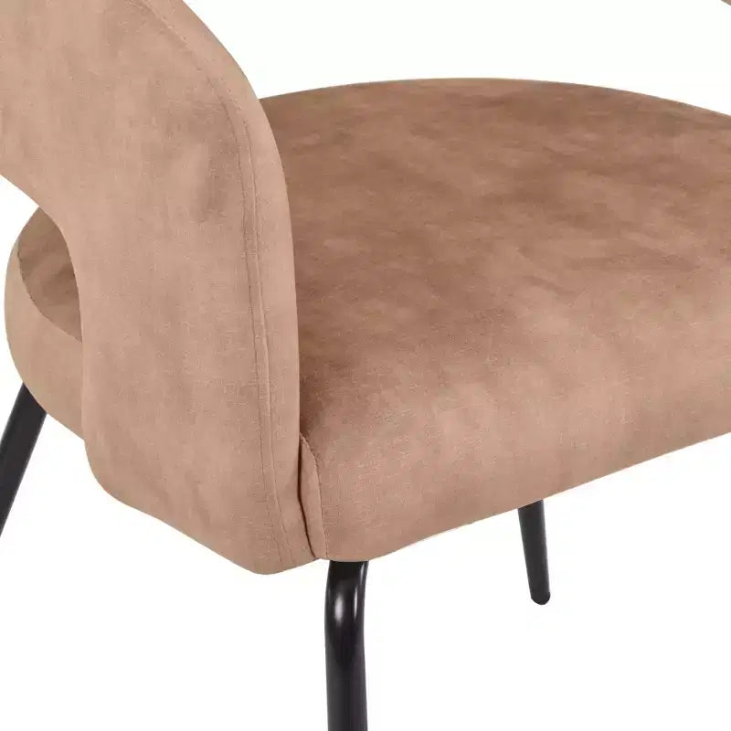 LeisureMod Verve Set da pranzo da 5 pezzi con tavolo da pranzo rotondo da 36" con piano in MDF nero e 4 sedie da pranzo