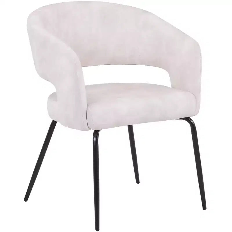 LeisureMod Verve Set da pranzo da 5 pezzi con tavolo da pranzo rotondo da 36" con piano in MDF nero e 4 sedie da pranzo