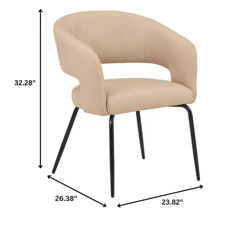LeisureMod Verve Set da pranzo da 5 pezzi con tavolo da pranzo rotondo da 36" con piano in MDF nero e 4 sedie da pranzo
