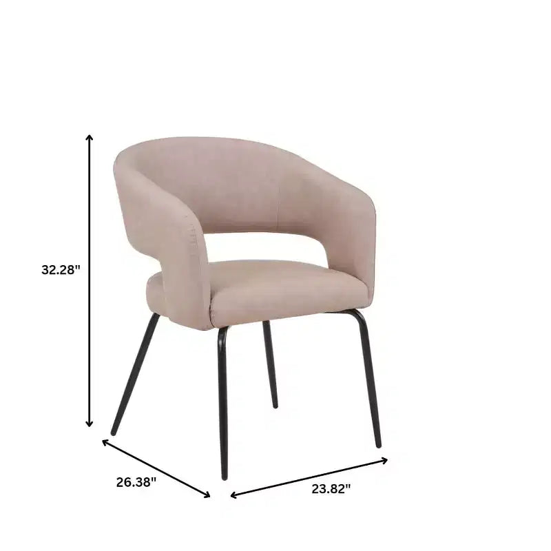 LeisureMod Verve Set da pranzo da 5 pezzi con tavolo da pranzo rotondo da 36" con piano in MDF nero e 4 sedie da pranzo
