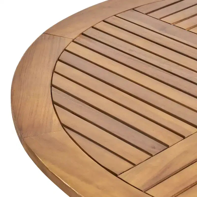 Christopher Knight Home Lockett Set da Pranzo da Esterno di 5 Pezzi in Rete e Legno di Acacia