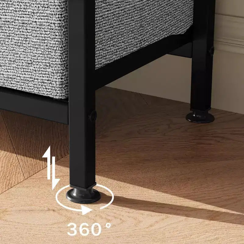 Mobile porta TV nero da 55" con cassetti grigi, mobile da soggiorno/camera da letto in stile cassettiera per riporre gli oggetti