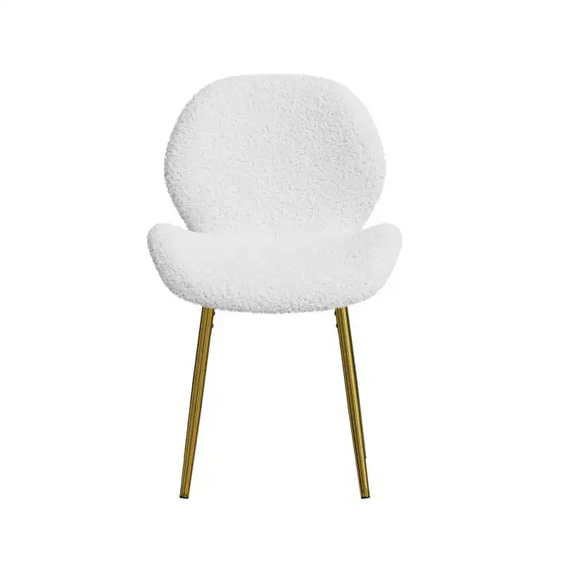 Vatros Sedie da pranzo moderne, set da 2 con gambe in metallo