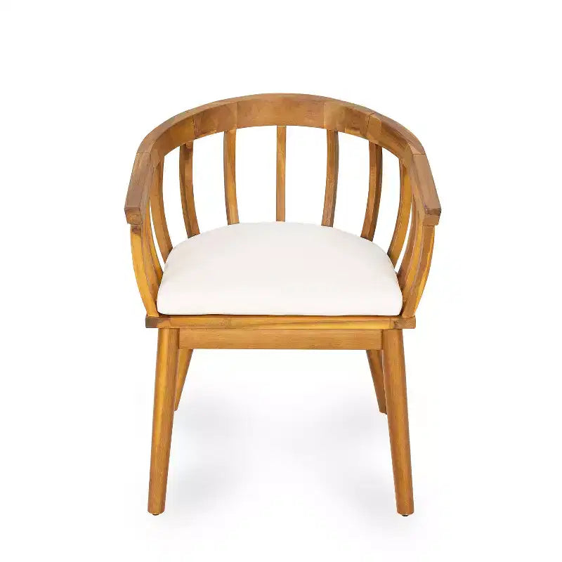 Christopher Knight Home Casper, Set da Pranzo da Esterno Rustico in Legno di Acacia, 7 Pezzi, con Pannelli a Doghe