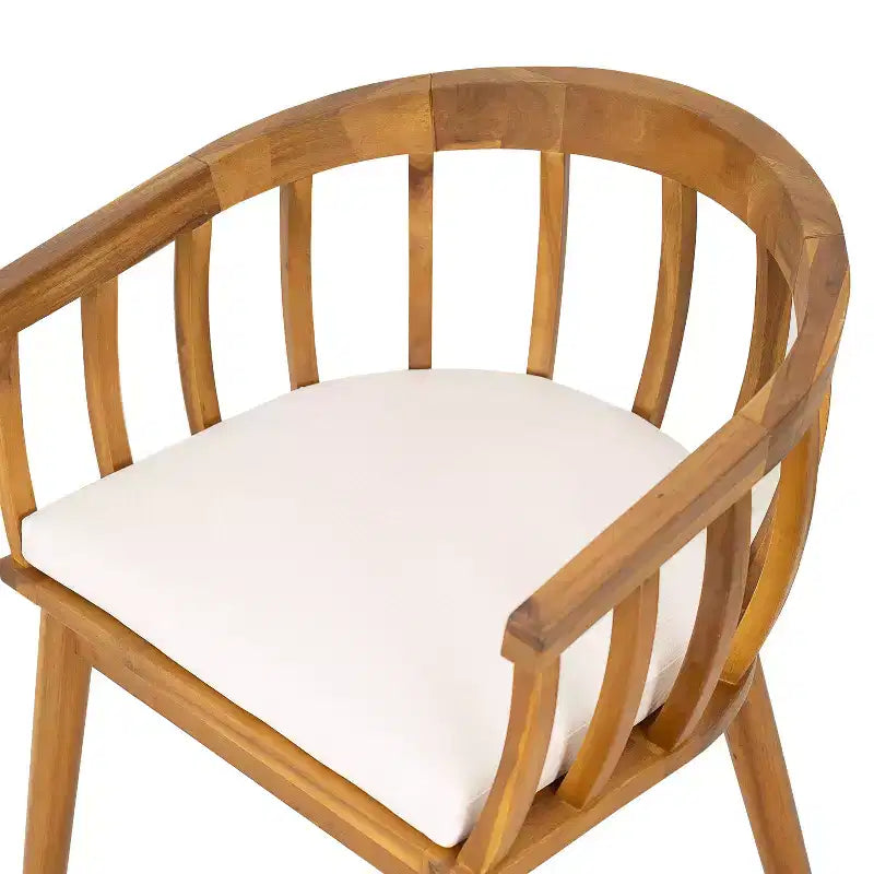 Christopher Knight Home Casper, Set da Pranzo da Esterno Rustico in Legno di Acacia, 7 Pezzi, con Pannelli a Doghe