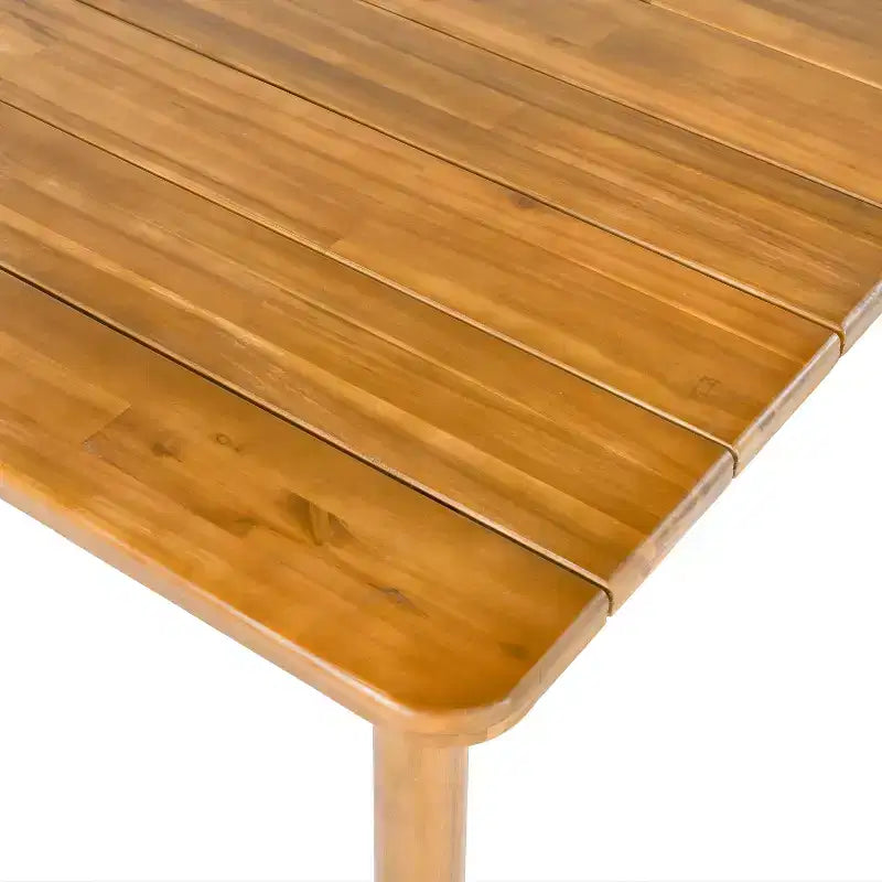 Christopher Knight Home Casper, Set da Pranzo da Esterno Rustico in Legno di Acacia, 7 Pezzi, con Pannelli a Doghe