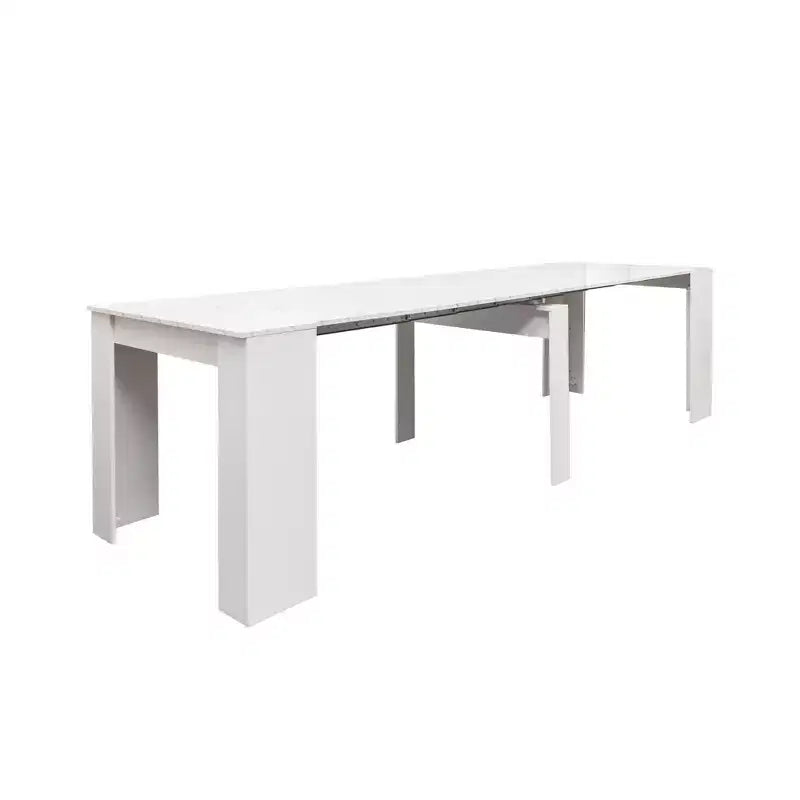 CLIHOME 118.11 Large Multi-functional Extendable Console Table, Dining Table for 5-8 Peoples