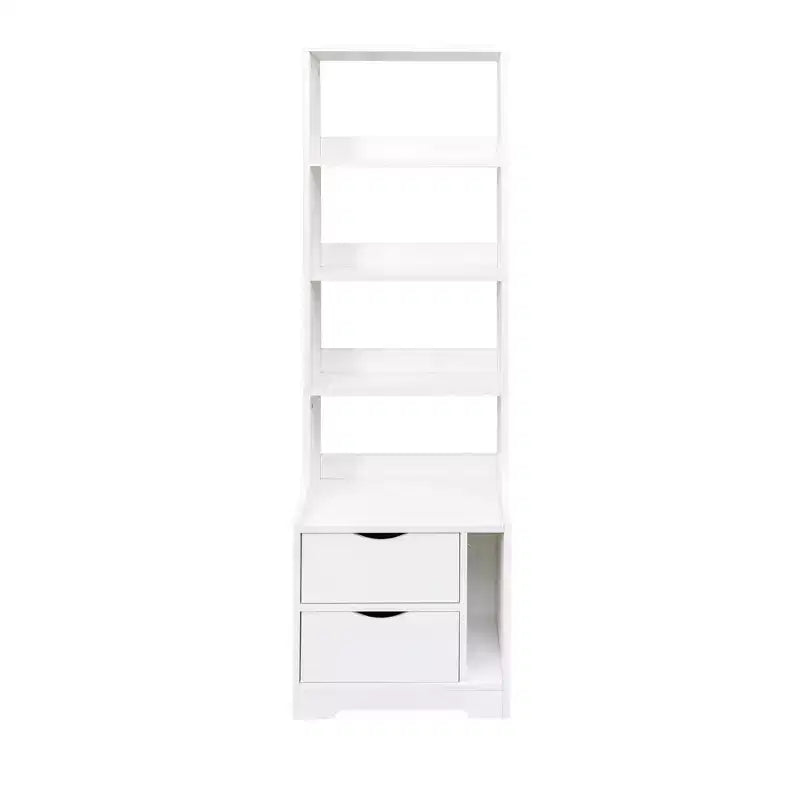 Comodini CLIHOME con Scaffale, Cassettiera con 2 Cassetti Contenitori per Camera da Letto