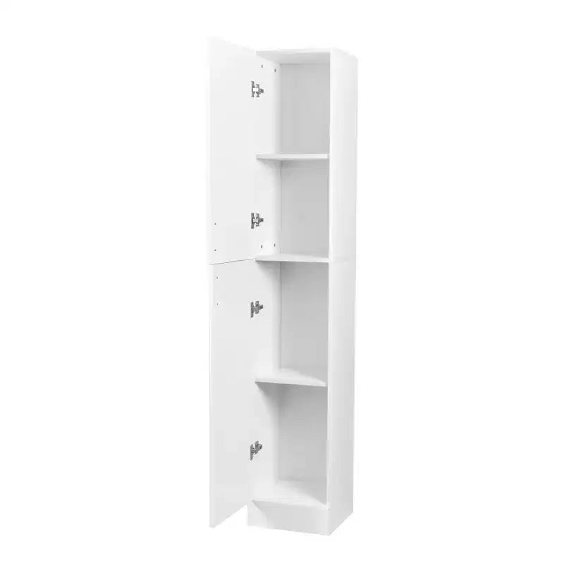 CLIHOME Armadietti Decorativi Indipendenti a 2 Ante con Ripiani Regolabili