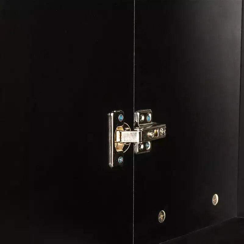 CLIHOME Armadietti Decorativi Indipendenti a 2 Ante con Ripiani Regolabili