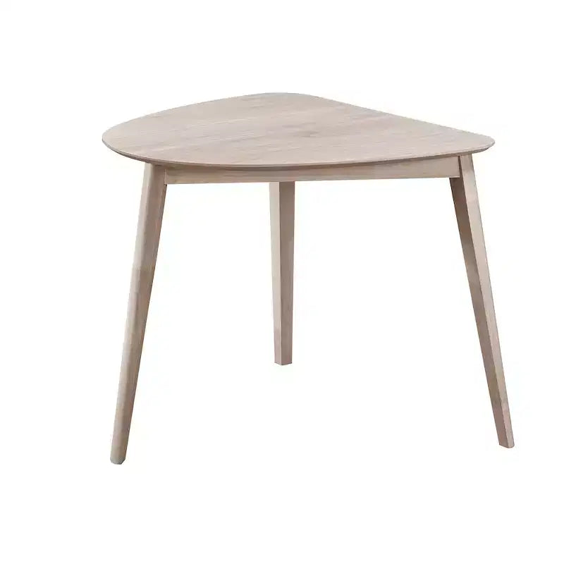 New Classic Furniture, Set da pranzo Oscar in 3 pezzi in legno, Frassino bianco