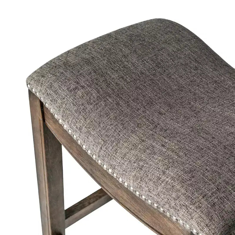 Sgabello da bancone Maven Lane Adrien senza schienale con rivestimento in tessuto, 26"