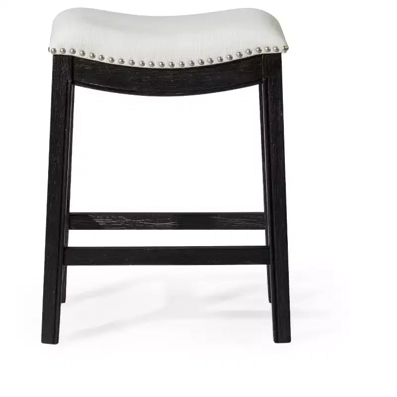 Sgabello da bancone Maven Lane Adrien senza schienale con rivestimento in tessuto, 26"
