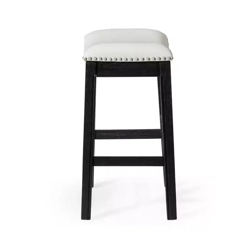 Sgabello da bancone Maven Lane Adrien senza schienale con rivestimento in tessuto, 26"