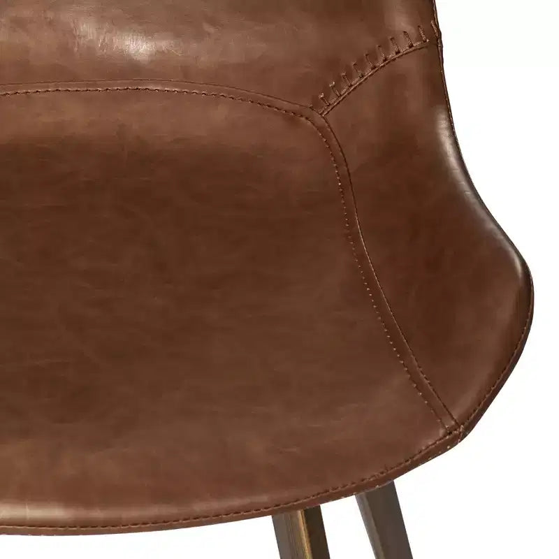Sgabello da bancone Maven Lane Victor in similpelle, altezza 66 cm