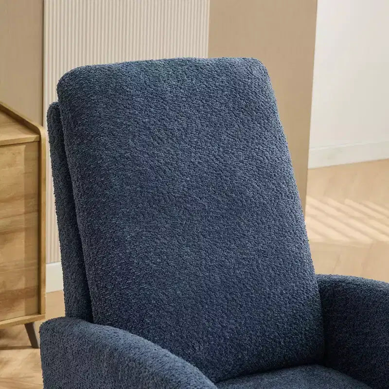 Okak Sedia a dondolo con schienale alto e poggiapiedi a scomparsa per soggiorno, camera da letto o cameretta