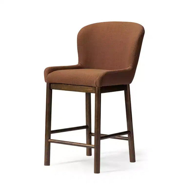 Sgabello da bancone Maven Lane Gia con rivestimento in tessuto 26