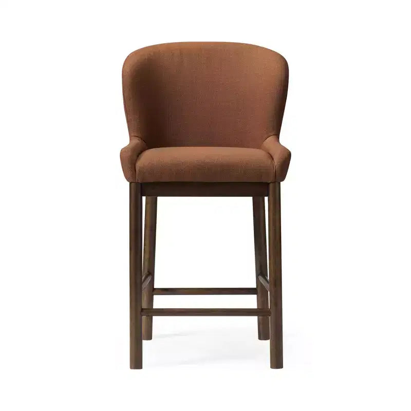 Sgabello da bancone Maven Lane Gia con rivestimento in tessuto 26