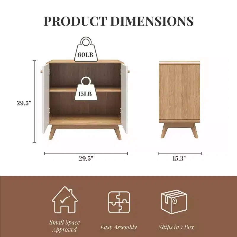 Mobiletto d'accento in stile scandinavo Ren Home Leva