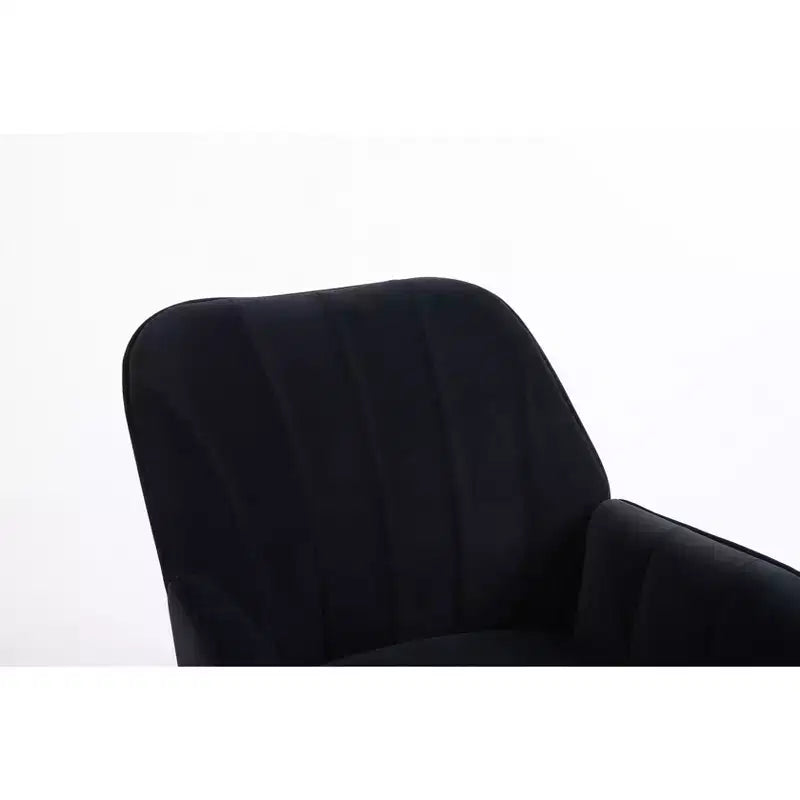 Okak Moderna Poltrona da Salotto in Velluto con Braccioli Imbottiti e Gambe in Legno Dorato, in Stile Mid-Century, per Sala Lettura e Camera da Letto