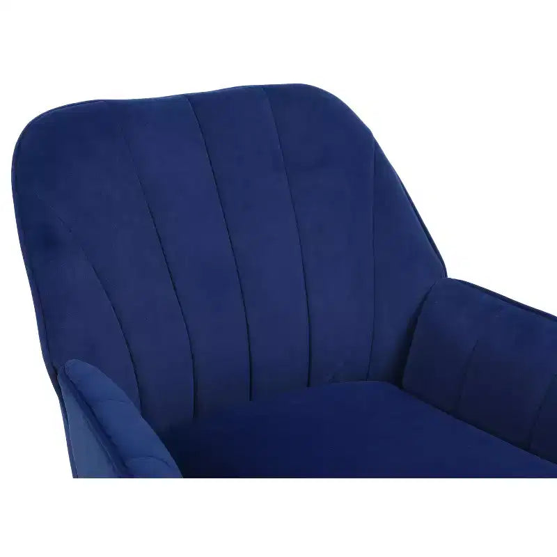 Okak Moderna Poltrona da Salotto in Velluto con Braccioli Imbottiti e Gambe in Legno Dorato, in Stile Mid-Century, per Sala Lettura e Camera da Letto