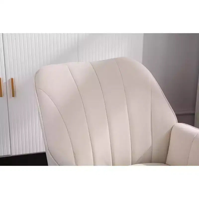 Okak Moderna Poltrona da Salotto in Velluto con Braccioli Imbottiti e Gambe in Legno Dorato, in Stile Mid-Century, per Sala Lettura e Camera da Letto