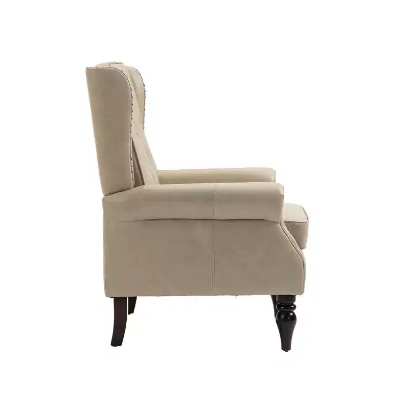 Okak Poltrone per Camera da Letto, Poltrona Moderna con Struttura in Legno, Poltrona con Robuste Gambe in Legno per Soggiorno