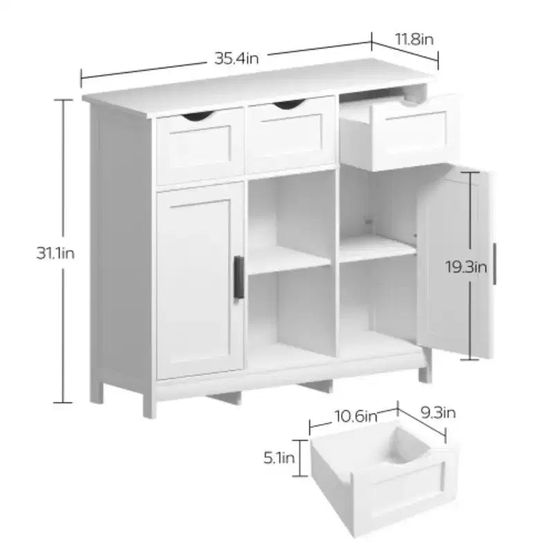 Mobiletti Contenitori,Mobile da Terra in Legno,con Cassetti e Ripiani Mobiletti Contenitori,Mobile Accento per Soggiorno,Camera da Letto,Mobili da Bagno Arredamento per la Casa