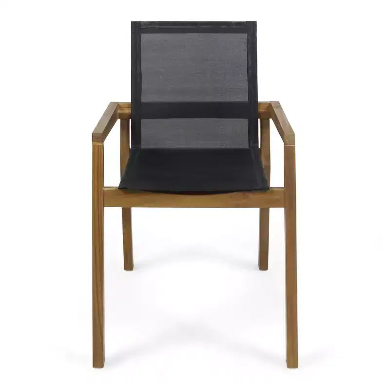 Christopher Knight Home Arletta Set da Pranzo da 7 Pezzi per Esterni in Rete e Legno di Acacia