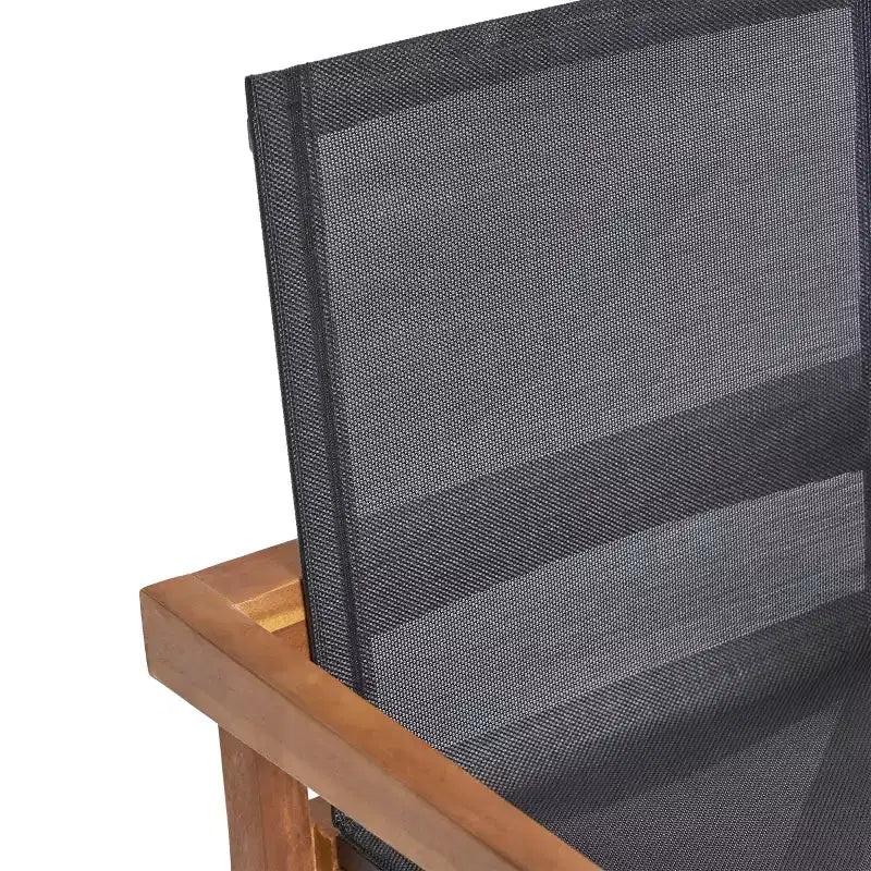 Christopher Knight Home Arletta Set da Pranzo da 7 Pezzi per Esterni in Rete e Legno di Acacia