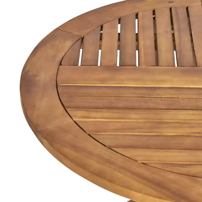 Christopher Knight Home Arletta Set da Pranzo da 7 Pezzi per Esterni in Rete e Legno di Acacia