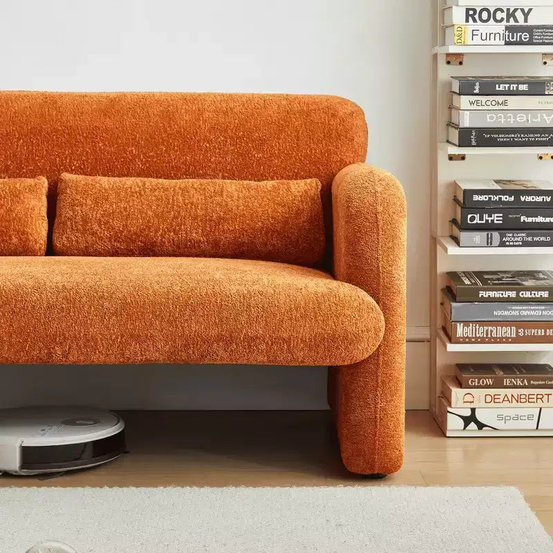 Divano Letto MAYEERTY con USB, Letto Estraibile Regolabile 3 in 1 e Tasca Laterale (Velluto)