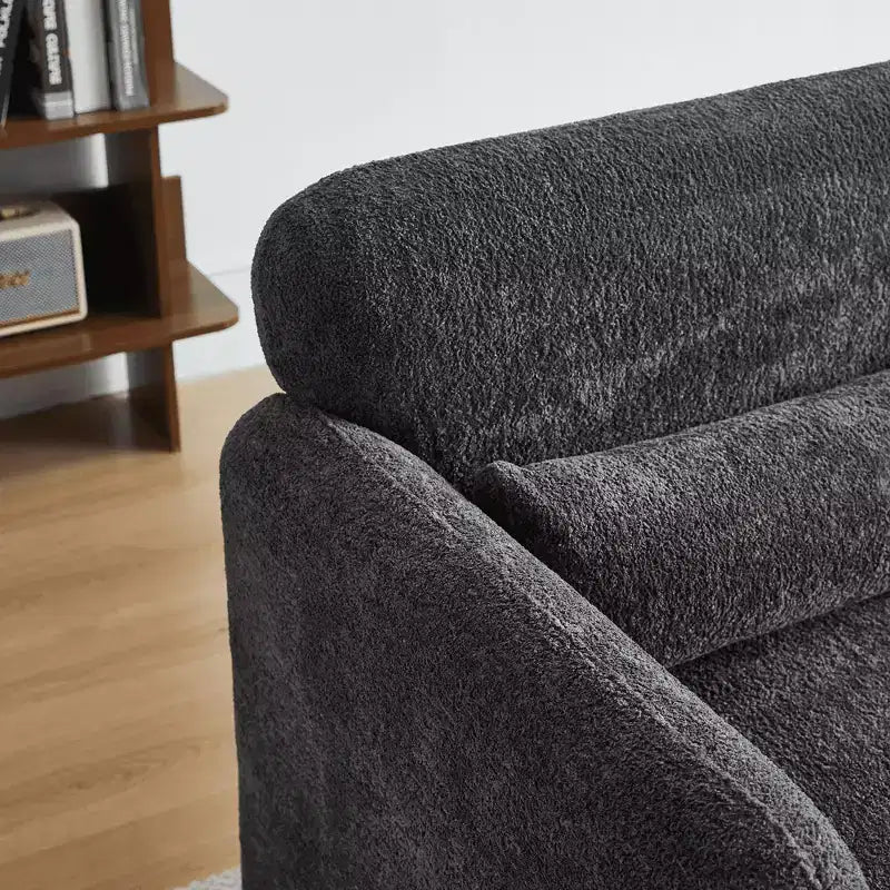 Divano Letto MAYEERTY con USB, Letto Estraibile Regolabile 3 in 1 e Tasca Laterale (Velluto)