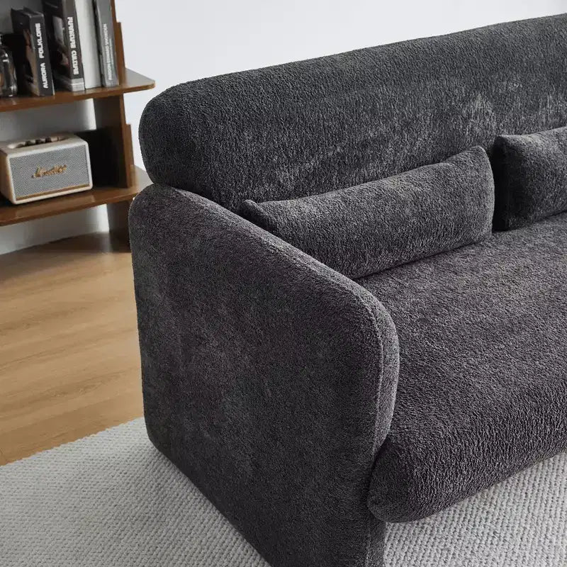 Divano Letto MAYEERTY con USB, Letto Estraibile Regolabile 3 in 1 e Tasca Laterale (Velluto)