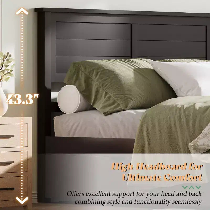 AMERLIFE Letto con testiera, Basi letto con 4 cassetti contenitore