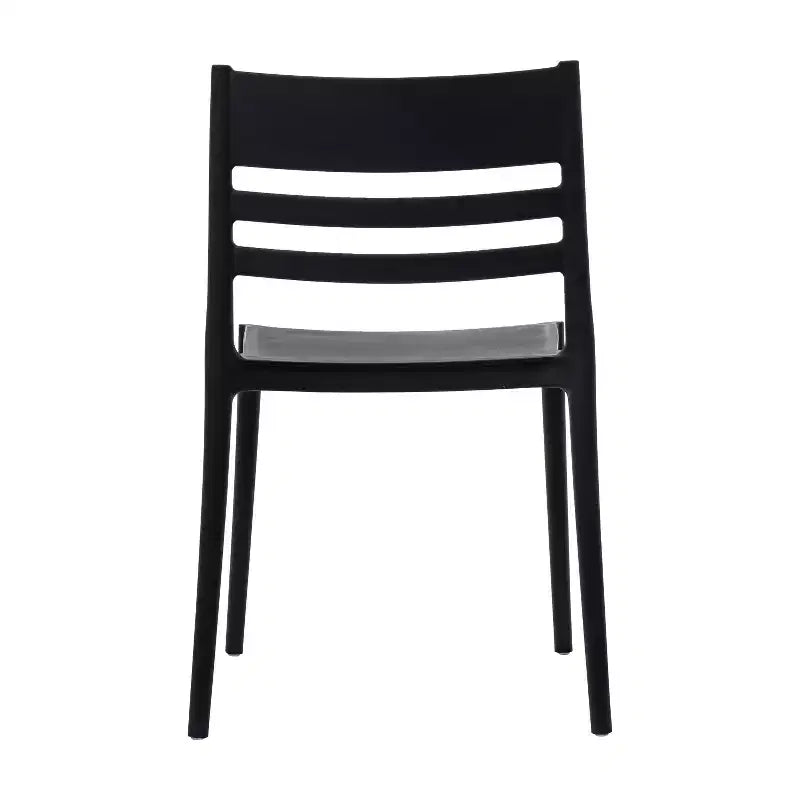 Flash Furniture Bridgeport Set di 2 Sedie da Patio Impilabili per Interni-Esterni con Schienale a Doghe, Sedia Commerciale in Resina per Tutte le Stagioni