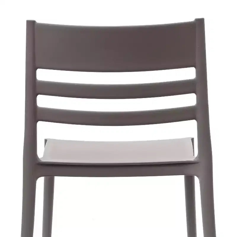 Flash Furniture Bridgeport Set di 2 Sedie da Patio Impilabili per Interni-Esterni con Schienale a Doghe, Sedia Commerciale in Resina per Tutte le Stagioni