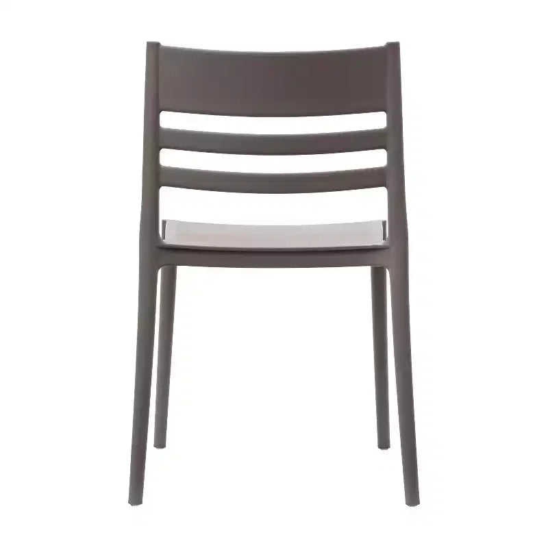 Flash Furniture Bridgeport Set di 2 Sedie da Patio Impilabili per Interni-Esterni con Schienale a Doghe, Sedia Commerciale in Resina per Tutte le Stagioni