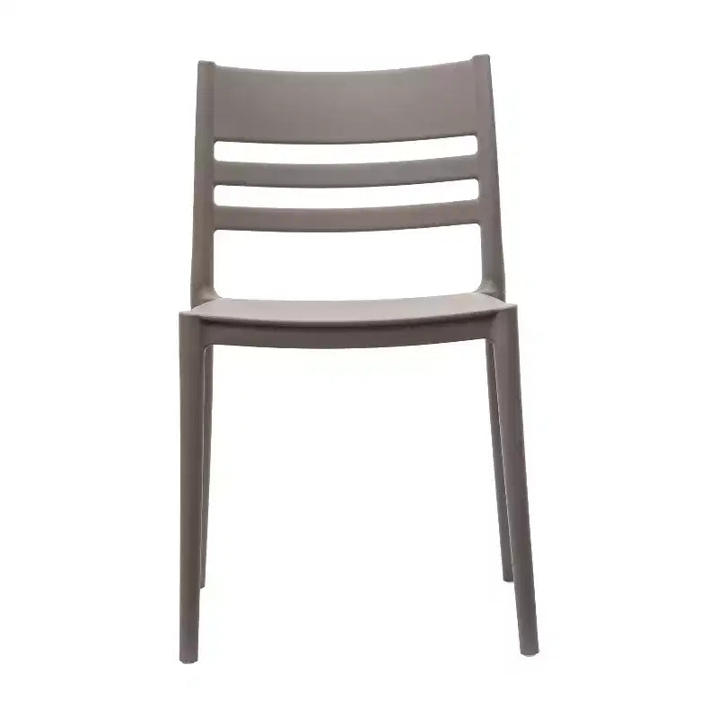 Flash Furniture Bridgeport Set di 2 Sedie da Patio Impilabili per Interni-Esterni con Schienale a Doghe, Sedia Commerciale in Resina per Tutte le Stagioni