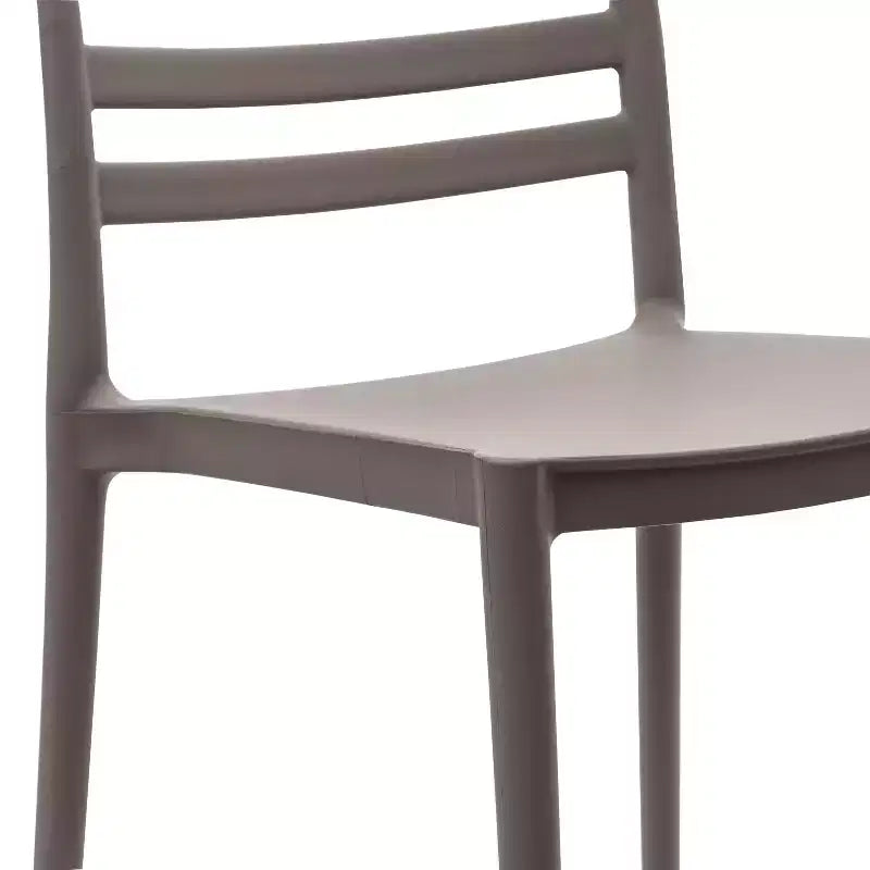 Flash Furniture Bridgeport Set di 2 Sedie da Patio Impilabili per Interni-Esterni con Schienale a Doghe, Sedia Commerciale in Resina per Tutte le Stagioni