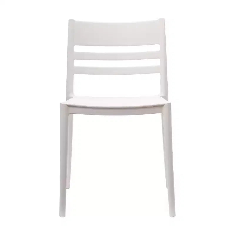 Flash Furniture Bridgeport Set di 2 Sedie da Patio Impilabili per Interni-Esterni con Schienale a Doghe, Sedia Commerciale in Resina per Tutte le Stagioni