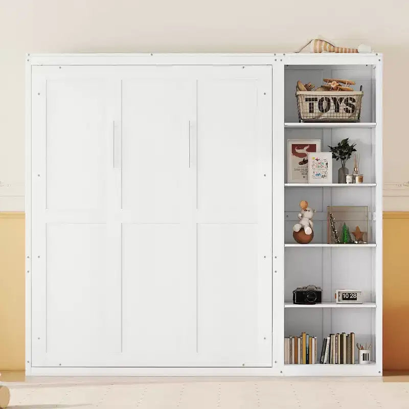 Letto a muro Whisen Murphy Bed con ripiani