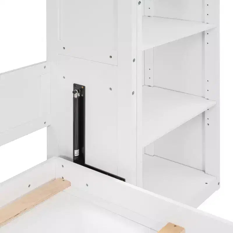 Letto a muro Whisen Murphy Bed con ripiani
