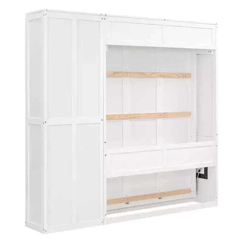 Letto a muro Whisen Murphy Bed con ripiani