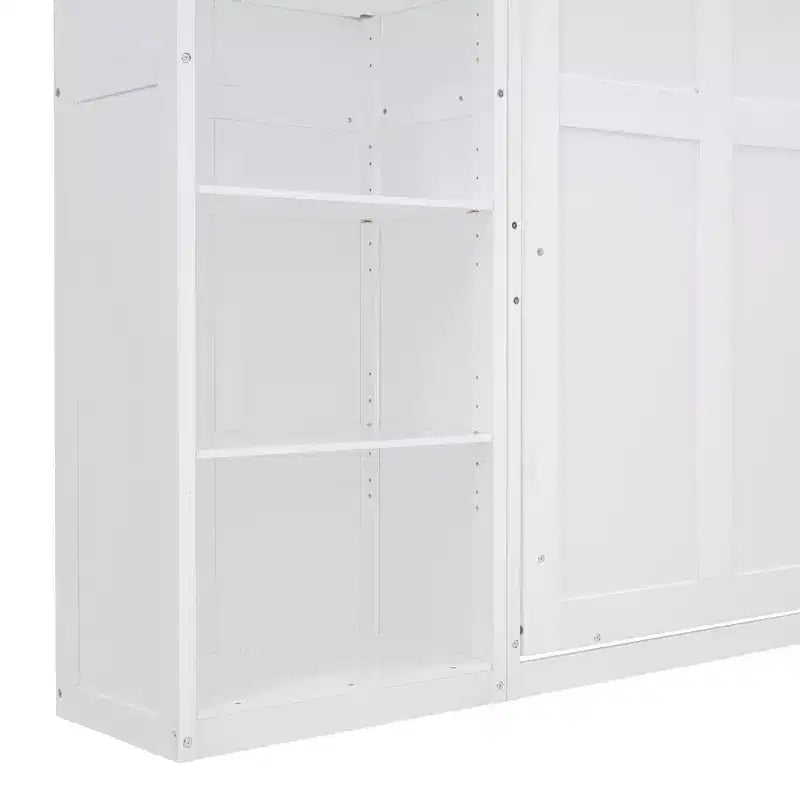 Letto a muro Whisen Murphy Bed con ripiani