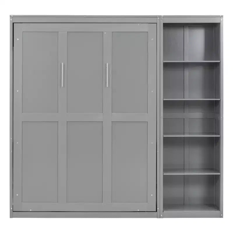 Letto a muro Whisen Murphy Bed con ripiani
