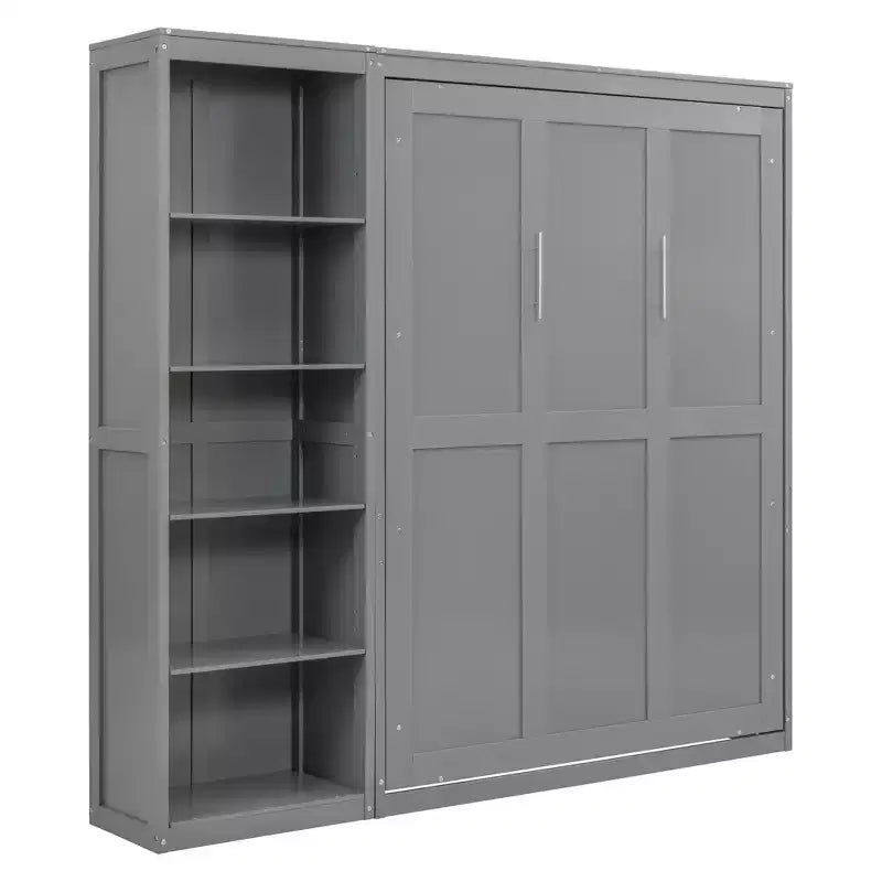Letto a muro Whisen Murphy Bed con ripiani